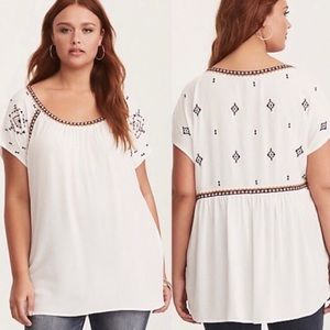 Torrid short sleeve blouse